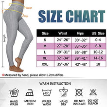 Load image into Gallery viewer, Murandick Textured Leggings for Women Scrunch High Waist Textured Yoga Workout Pants - Grey