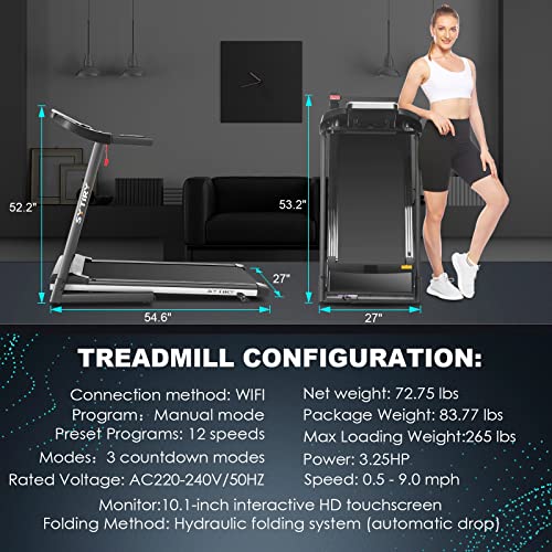 Treadmill with wifi online screen