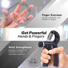 Load image into Gallery viewer, V-Hawk Forearm Wrist Roller - Wrist &amp; Forearm Strengthener with Finger Exerciser, Forearm Workout Equipment Arm Blaster with Anti-Slip Grip Strength Trainer for Home and Gym Workout
