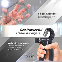 Load image into Gallery viewer, V-Hawk Forearm Wrist Roller - Wrist & Forearm Strengthener with Finger Exerciser, Forearm Workout Equipment Arm Blaster with Anti-Slip Grip Strength Trainer for Home and Gym Workout