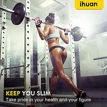 Load image into Gallery viewer, ihuan Breathable Weight Lifting Gloves: Workout Gloves for Men and Women Gym Gloves with Wrist Support | Enhance Palm Protection | Extra Grip for Fitness | Lifting | Training | Rowing | Pull-ups……