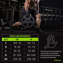 Load image into Gallery viewer, Trideer Padded Workout Gloves for Men - Gym Weight Lifting Gloves with Wrist Wrap Support, Full Palm Protection & Extra Grips for Weightlifting, Exercise, Cross Training, Fitness, Pull-up
