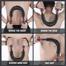 Load image into Gallery viewer, Msnaile Heavy Duty Power TwisterSpring Arm Force Bar Muscle Builder Body Arm Strength Training Equipment 60KG