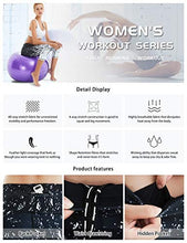 Load image into Gallery viewer, COOLOMG Women's Yoga Long Pants Compression Drawstring Running Tights Non See-Through Leggings Black Forest Adults X-Small(Youth Large)