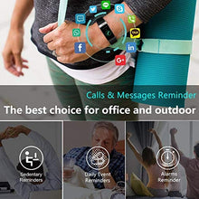 Load image into Gallery viewer, MorePro Heart Rate Monitor Blood Pressure Fitness Activity Tracker with Low O2 Reminder, IP68 Waterproof Smart Watch with HRV Sleep Health Monitor Smartwatch for Android iOS Phones (Black)
