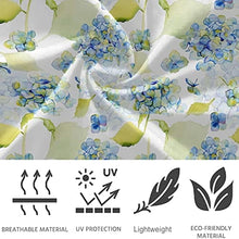 Load image into Gallery viewer, visesunny High Waist Yoga Pants with Pockets Blue Flower Pattern Buttery Soft Tummy Control Running Workout Pants 4 Way Stretch Pocket Leggings