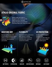 Load image into Gallery viewer, ATHLIO Men's UPF 50+ Long Sleeve Compression Shirts, Water Sports Rash Guard Base Layer, Athletic Workout Shirt, 3pack Black/Navy/Hunter Green