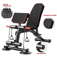 Load image into Gallery viewer, Adjustable Weight Bench - Utility Weight Benches for Full Body Workout, Foldable Flat/Incline/Decline Exercise Multi-Purpose Bench for Home Gym