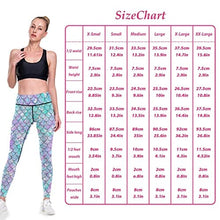 Load image into Gallery viewer, visesunny High Waist Yoga Pants with Pockets Beautiful Rainbow Mermaid Scale Buttery Soft Tummy Control Running Workout Pants 4 Way Stretch Pocket Leggings