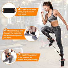 Load image into Gallery viewer, Ankle Bands for Working Out, Ankle Resistance Band with Cuffs, Resistance Bands for Leg Butt Training Exercise Equipment for Kickbacks Hip Gluteus Training Exercises, Ankle Strap with Exercise Bands