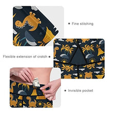 Load image into Gallery viewer, visesunny High Waist Yoga Pants with Pockets Yellow Dinosaurs A Volcano and Palm Tree Buttery Soft Tummy Control Running Workout Pants 4 Way Stretch Pocket Leggings