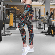 Load image into Gallery viewer, visesunny High Waist Yoga Pants with Pockets Monster Truck Car Pattern Buttery Soft Tummy Control Running Workout Pants 4 Way Stretch Pocket Leggings