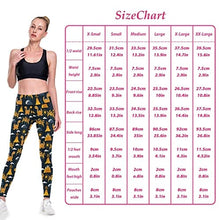 Load image into Gallery viewer, visesunny High Waist Yoga Pants with Pockets Yellow Dinosaurs A Volcano and Palm Tree Buttery Soft Tummy Control Running Workout Pants 4 Way Stretch Pocket Leggings