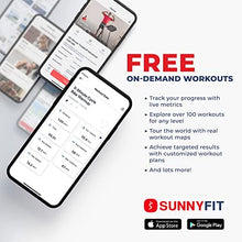 Load image into Gallery viewer, Sunny Health & Fitness Endurance Premium Magnetic Resistance Interactive Indoor Cycling Exercise Bike with Exclusive SunnyFit™ App Enhanced Bluetooth Connectivity - SF-B1877SMART