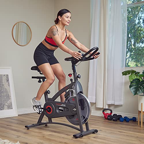 Sunny Health & Fitness Premium Indoor Cycling Smart Stationary Bike with  Exclusive SunnyFit® App Enhanced Bluetooth Connectivity 