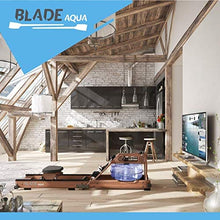 Load image into Gallery viewer, Bluefin Fitness Blade Aqua W-1 | Water Resistance Powered Rowing Machine | 100% Sustainable American Ashwood | Foldable Home Gym Equipment | LCD Console + Heart Rate Monitor | Kinomap App Integration
