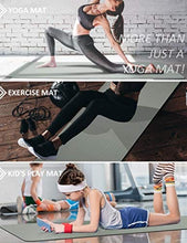 Load image into Gallery viewer, Yoga Mat with Strap, 1/3 Inch Extra Thick Yoga Mat Double-sided Non Slip, Professional TPE Yoga Mats for Women Men, Workout Mat for Yoga, Pilates and Floor Exercises