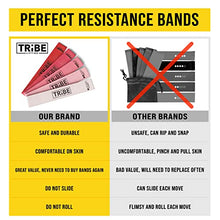 Load image into Gallery viewer, Tribe Lifting Fabric Resistance Bands Women and Men - Booty Bands for Women - Thigh Bands for Workout Bands for Women - Glute Bands - 5 Levels of Exercise Bands Resistance Loops for Legs and Butt
