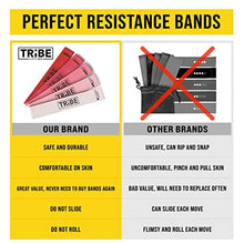 Load image into Gallery viewer, Tribe Lifting Fabric Resistance Bands Women and Men - Booty Bands for Women - Thigh Bands for Workout Bands for Women - Glute Bands - 5 Levels of Exercise Bands Resistance Loops for Legs and Butt