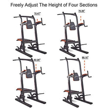 Load image into Gallery viewer, HARISON Multifunction Power Tower with Bench Pull up Bar dip station for Home Gym workout Strength Training Fitness Equipment