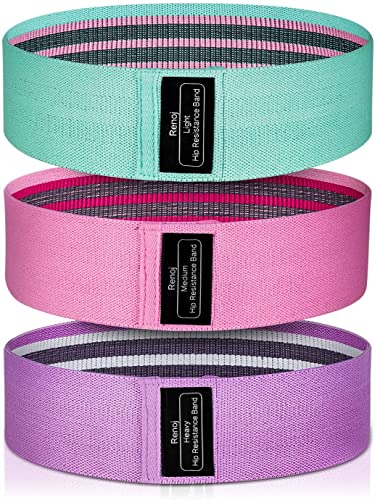 Renoj Resistance Bands , Booty Bands for Women, 3 Levels Exercise Workout Bands for Legs and Butt