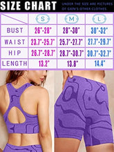 Load image into Gallery viewer, GXIN Women's Workout 2 Piece Outfits High Waist Running Shorts Seamless Gym Yoga Sports Bra Purple