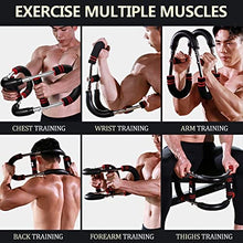 Load image into Gallery viewer, XINRUI U Shape Twister Arm Exerciser, Home Chest Expander, Biceps, Triceps, Forearm, Inner Thighs & Shoulder Muscle Fitness Equipment, Arm Strength Training Workout Machine (110-132 lbs)