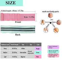 Load image into Gallery viewer, Tong Hao Adjustable Resistance Band for Legs and Hip Non-Slip Fabric Exercise Bands for Fitness Squat Workout-Triple Resistance Choice Pink