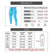 Load image into Gallery viewer, BROKIG Mens Zip Joggers Pants - Casual Gym Workout Track Pants Comfortable Slim Fit Tapered Sweatpants with Pockets (Light Blue)