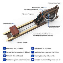 Load image into Gallery viewer, Mr. Captain Rowing Machine for Home Use,Water Resistance Vintage Oak Rower with Bluetooth Monitor

