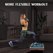 Load image into Gallery viewer, Natini Vibration Plate Exercise Machine Whole Body Vibration Platform Machine with Loop Resistance Bands for Home Fitness Training Equipment & Weight Loss (Pink)