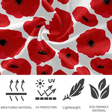 Load image into Gallery viewer, visesunny High Waist Yoga Pants with Pockets Poppy Seamless Pattern Buttery Soft Tummy Control Running Workout Pants 4 Way Stretch Pocket Leggings