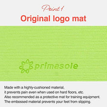Load image into Gallery viewer, Primasole Yoga Mat with Carry Strap for Yoga Pilates Fitness and Floor Workout at Home and Gym 1/3 thick (Lime Green Color) PSS91NH047A