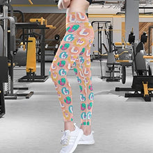 Load image into Gallery viewer, visesunny High Waist Yoga Pants with Pockets Cute Colored Llama Star Buttery Soft Tummy Control Running Workout Pants 4 Way Stretch Pocket Leggings