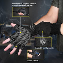 Load image into Gallery viewer, ihuan Ventilated Weight Lifting Gym Workout Gloves Full Finger with Wrist Wrap Support for Men & Women, Full Palm Protection, for Weightlifting, Training, Fitness, Hanging, Pull ups