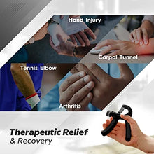 Load image into Gallery viewer, V-Hawk Forearm Wrist Roller - Wrist & Forearm Strengthener with Finger Exerciser, Forearm Workout Equipment Arm Blaster with Anti-Slip Grip Strength Trainer for Home and Gym Workout