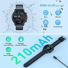 Load image into Gallery viewer, Smart Watch for Men Fitness Tracker: IP68 Waterproof Smartwatch for Android iOS Phone Sport Running Digital Watches with Heart Rate Blood Pressure Sleep Monitor Step Counter 46.5mm Round Touch Screen