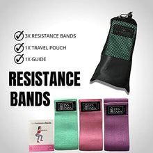 Load image into Gallery viewer, Jan&Niss Resistance Workout Equipment Band for Women - 3 Level Booty Exercise Set for Butt - Glute - Thighs - Legs – Pilates