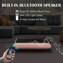 Load image into Gallery viewer, Natini Vibration Plate Exercise Machine Whole Body Vibration Platform Machine with Loop Resistance Bands for Home Fitness Training Equipment & Weight Loss (Pink)