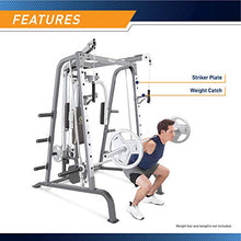 Load image into Gallery viewer, Marcy Smith Cage Workout Machine Total Body Training Home Gym System with Linear Bearing Md-9010G, Silver (MD-9010)
