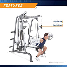 Load image into Gallery viewer, Marcy Smith Cage Workout Machine Total Body Training Home Gym System with Linear Bearing Md-9010G, Silver (MD-9010)