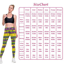 Load image into Gallery viewer, visesunny High Waist Yoga Pants with Pockets Mardi Gras Striped Tummy Control Workout Running Yoga Leggings for Women