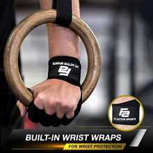 Load image into Gallery viewer, Fit Active Sports New Ventilated Weight Lifting Gloves with Built-in Wrist Wraps, Full Palm Protection & Extra Grip. Great for Pull Ups, Cross Training, Fitness & Weightlifting. (Men & Women)