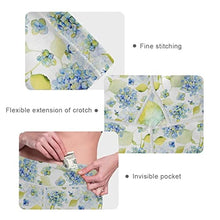 Load image into Gallery viewer, visesunny High Waist Yoga Pants with Pockets Blue Flower Pattern Buttery Soft Tummy Control Running Workout Pants 4 Way Stretch Pocket Leggings