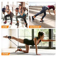 Load image into Gallery viewer, Ankle Bands for Working Out, Ankle Resistance Band with Cuffs, Resistance Bands for Leg Butt Training Exercise Equipment for Kickbacks Hip Gluteus Training Exercises, Ankle Strap with Exercise Bands
