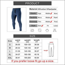 Load image into Gallery viewer, BROKIG Mens Zip Joggers Pants - Casual Gym Workout Track Pants Comfortable Slim Fit Tapered Sweatpants with Pockets (Navy)
