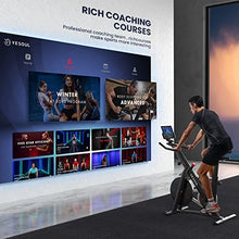 Load image into Gallery viewer, YESOUL Magnetic Resistance Exercise Bike, Smart Indoor Cycling Bike Supports Connect Multiple Apps via Bluetooth, Quiet Belt Drive Stationary Bike with Heart Rate Monitor
