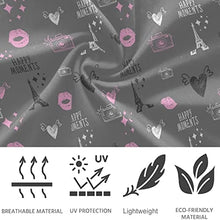 Load image into Gallery viewer, visesunny High Waist Yoga Pants with Pockets Eiffel Tower Pink Lip Heart Grey Buttery Soft Tummy Control Running Workout Pants 4 Way Stretch Pocket Leggings