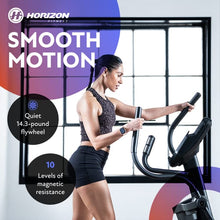 Load image into Gallery viewer, Horizon Fitness EX-59 Elliptical Trainer Exercise Machine for Home Workout, Fitness & Cardio, Compact Cross-Trainer with Bluetooth, Built-in Speakers, 10 Resistance Levels, 300 lb Weight Capacity