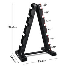 Load image into Gallery viewer, A-Frame Dumbbell Rack Stand Gym Weight Training - The Home Fitness Corp